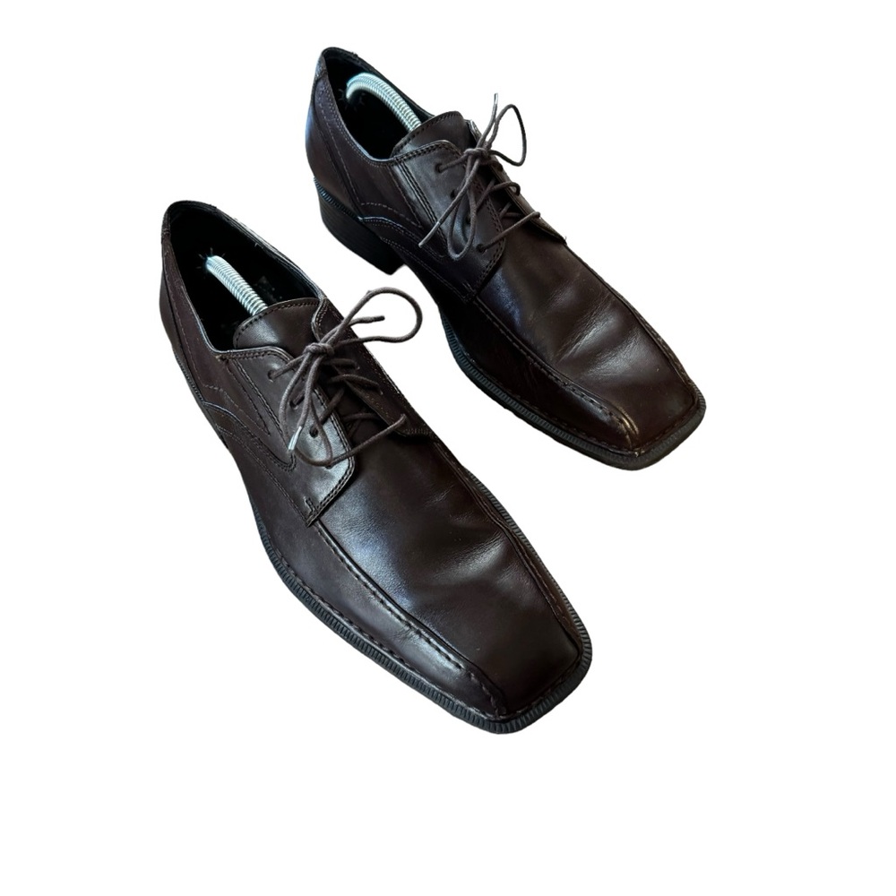 *Men’s Rockport Size 11 Brown Leather Style Leader 2 Bike Toe Oxford